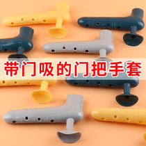 Silicone door suction-free floor suction toilet door touch invisible anti-collision cushion wall door blocking door top handle bedroom door stopper