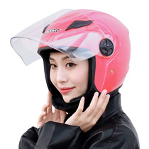 Factory direct supply electric motorcycle helmet male winter warm semi-helmet female summer anti-fog battery half-covered helmet