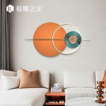 Nordic living room sofa background wall decoration wall hanging light luxury modern simple bedroom dining room wrought iron wall decoration pendant