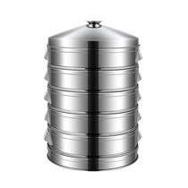 Steamer Stainless steel steamer steamer Household large capacity steaming fish artifact large 50cm commercial steamed bun steamed buns