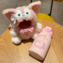 Childrens thermos cup girls high value Net red water cup female 2021 New cute straw Cup ins Wind kettle