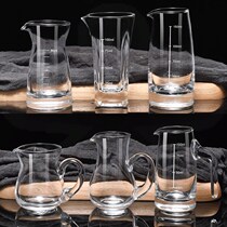 Glass wine divider shows that the wine jug is divided into the wine jug lead-free scale glass jug creative household wine cup wine set