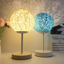 ins Net red small night lamp Table lamp Girl creative dream romantic Sepakchuk lighting USB plug-in bedroom bedside lamp