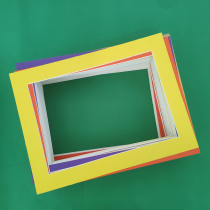 Haotuo 20 childrens painting frame simple cardboard 8K single frame painting paper A4 paper frame A3 paper frame