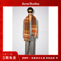 (3 period interest free) Acne Studios autumn and winter check wool warm scarf shawl CA0146-AZO