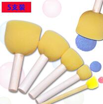 Paint painting brush graffiti pen Enlightenment puzzle roller printing beauty sponge poke painting diy brush seal