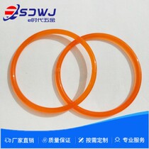 Can feeder PU polyurethane glossy round belt durable O type round with red transmission belt Industrial Bull Fascia Belt