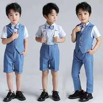 Childrens host year-old dress boy baby British suit suit suit birthday foreign belt pants summer flower boy
