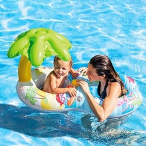 Double 8 words water swimming ring thickened mesh red floating ring portable Lifebuoy Safe parent-child swim ring