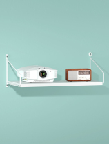 Punch-free projector bracket bedside double-layer tray shelf bed wall hanging hoisting wall projector shelf