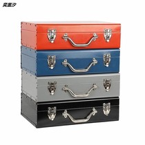 Tool box iron box large with lock electric hammer box electric pick iron box portable hardware tool storage box thick