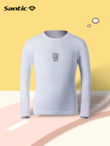Santic sen getaway 2021 new pint riding children sports long sleeve speed dry perspiration sweatshirt male and female child