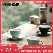 mhw-3bomber bomber small Man series ceramic cup Italian coffee cup small latte pull Cup 220ml