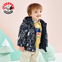Snoopy childrens down jacket 2021 Winter new boys and girls baby thick warm fashion Childrens coat