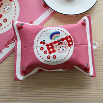  dooda original design ins Nordic Korean cartoon cherry bear paper towel pumping cloth paper towel cover creative environmental protection