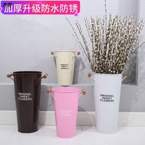 Flowers Flowers Buckets Woke Flowers Buckets Home Dry Flowers Vases Flowers Shop Special Bubble Flowers iron Iron Art Bamboo Sign Barrel Flower casks
