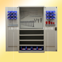 Heavy tool cabinet Workshop maintenance locker Multi-function drawer type tin cabinet Hardware parts toolbox with lock