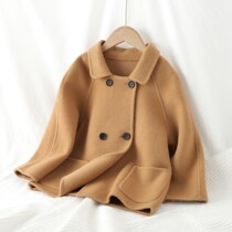 Childrens double-sided cashmere coat autumn winter 2021 new style boys and girls woolen coat baby fashion fashion fashion fashion apparel trend