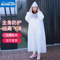 Disposable transparent raincoat for men and women Universal full body cover protective portable electric vehicle thickened waterproof adult poncho