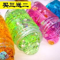 Crystal transparent plasticine color puree Safe and non-toxic slime foaming glue Handmade material childrens toy puree