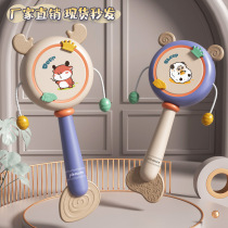Volcker country tide baby rattle baby can bite tooth gum rattle Chinese style childrens hand drum wave drum