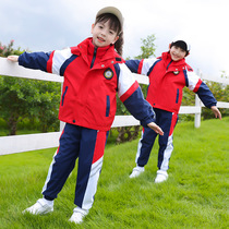 Kindergarten garden clothing spring and autumn childrens class suit sportswear autumn and winter primary school uniforms rushing clothes three sets