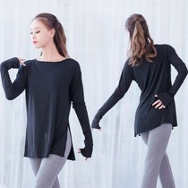 National Day 11 new autumn loose modern dance practice suit top fashion split modal long sleeve Classical Ballet