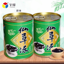  Guangxi Yufeng canned Grass Jelly 540g Original brown sugar flavor Authentic Taiwan Turtle Jelly Jelly Roasted grass jelly