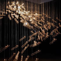 Hotel lobby engineering chandelier sales office sand tray hanging lights shopping mall ceiling decoration top decoration hanging ornaments