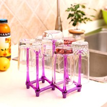 Hot sale can fold baby bottle drying rack dust bottle drain storage rack drying rack bottle storage rack
