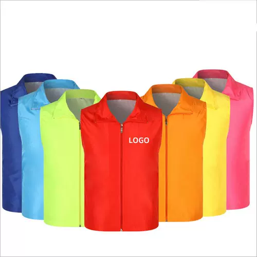 Красный жилет, куртка подходит для мужчин и женщин, делается под заказ, с печатью вашего логотипа