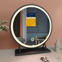The big mirror on the dressing table fashion art plastic makeup table beauty complement light Bedroom Wall Wall aluminum alloy art