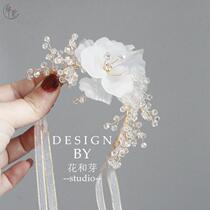 Bridesmaid wrist flower senior sense flower jewelry female bride wedding dress girl dress ribbon simple