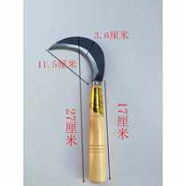  New small sickle machete weeding stainless steel outdoor with serrated mowing knife tea knife agricultural weeding wooden handle