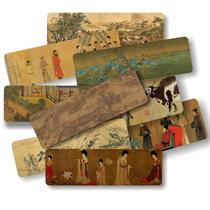 Yingge stationery Chinas Top Ten famous paintings paper bookmarks Classic Chinese painting Luoshen Fu Qianli Jiangshan Picture Forbidden City Famous Painting Ancient Style Cultural Creation Teachers Day Gifts Chinese Style Graduation Season Gifts