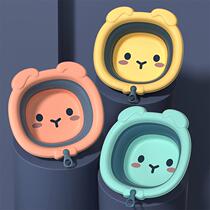 Baby folding Basin 3 sets of baby wash basin children wash buttocks three-piece set of newborn small basin 2