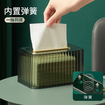 Paper box tissue box living room light luxury high-end creative paper box storage napkin box desktop simple modern style