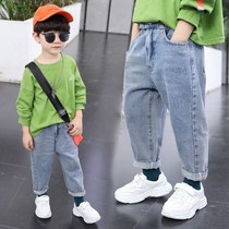 Childrens old daddy pants 4 boys loose jeans 5 children Korean version foreign air 7 mens treasure Harun pants tide 8 year old boy