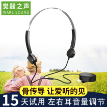 True bone conduction headset for the elderly left and right ears Bone sense bone sense Bone sense wired 801 901