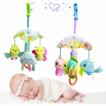 Newborn bed Bell baby stroller pendant appease wind chimes baby safety seat rear Bell car educational toy