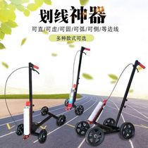 Workshop ground scribing line paint marking car parking Road runway basketball court drawing line painting line marking