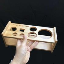 Snow cup introduction Full set of shaking glasses Industry Cocktail bartending tools Snow pot single bamboo and wood shelf