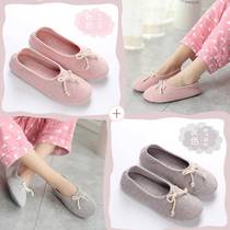 Manufacturer Moon Shoes Summer Butterfly Knot Pregnant Woman Shoes Softbottom Big Code Non-slip Spring Autumn Postpartum Bag Heel Cotton Slippers