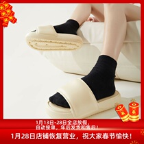 Ants Love Spring and Summer New Product Solid Color Simple Small Fresh Thick Bottom Womens Models Wearing Sandals and Slippers at Home and Outside