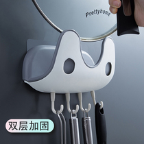 Punch-free wall-mounted pot cover rack for cutting board kitchen shelf with adhesive hook water storage rack