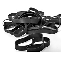 Bull band flat black rubber band thickened rubber line high elastic durability industrial rope wear and durability
