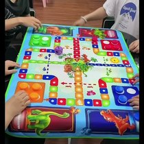 Children's double-sided climbing mat flying chess carpet single-sided boys and girls game blanket desktop water canvas graffiti early education blanket
