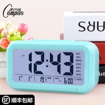 Alarm clock Student alarm clock can be luminous mute multifunctional electronic small alarm dormitory smart children charging