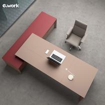 Desk boss table simple modern master table large class table president manager table boss office furniture