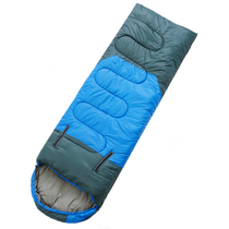 Outdoor thick sleeping bag camping winter adult indoor single adult travel lunchtime break four seasons envelope sleeping bag